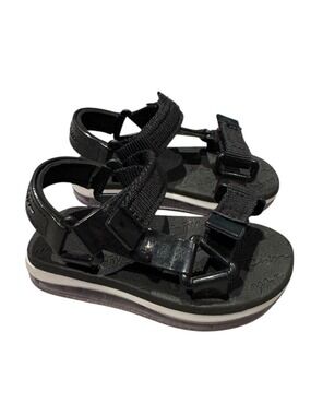 MINI MELISSA black Velcro closure sandals - size 6C